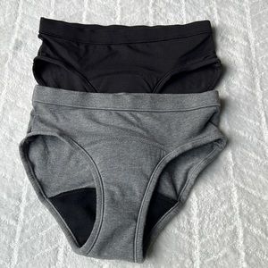 (2) THINX Teens Reusable Cotton Super Absorbency Period Brief